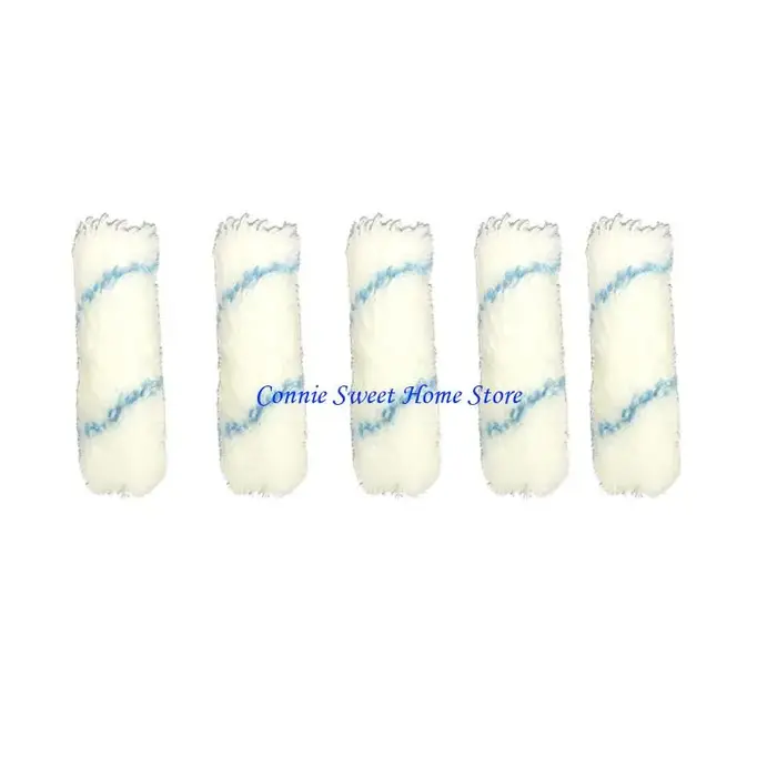 LXAF 4 pouces mousses rouleau brosses bleu rayure