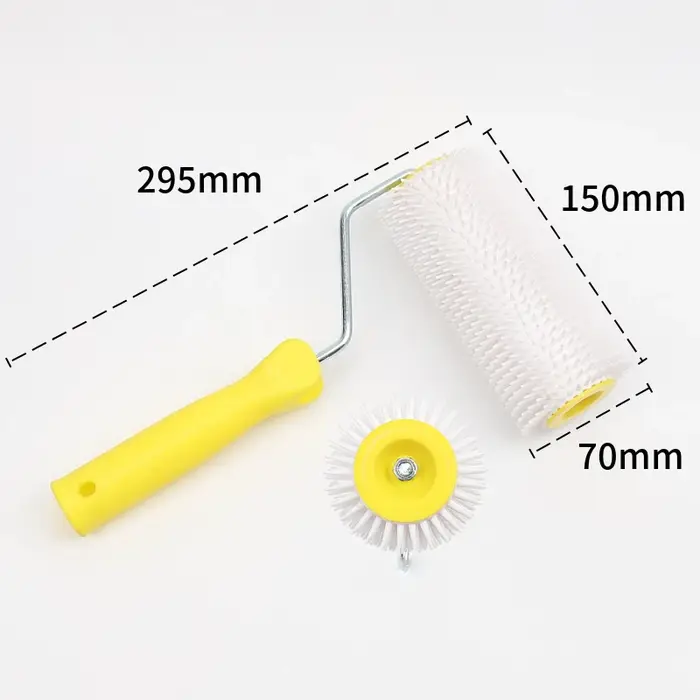 Rouleau à picots pour sol en latex, 15/22 cm, pour le nivellement des sols, rouleau auto-nivelant, r