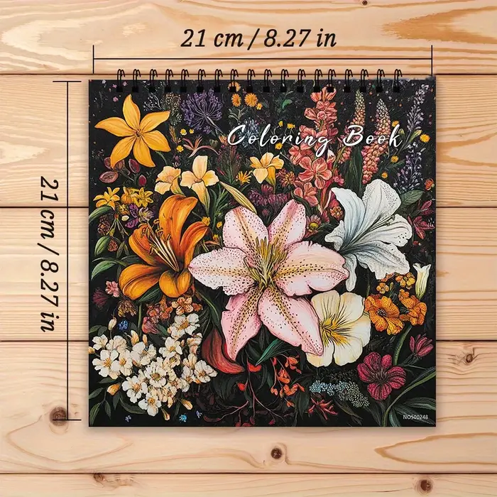 Livre de coloriage de fleurs pour adultes - 8