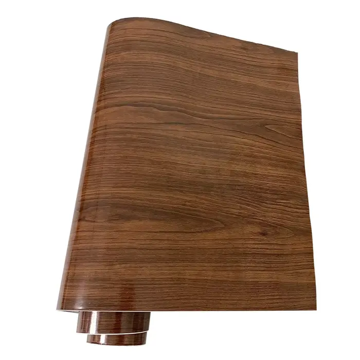 Papier adhésif imperméable pour meubles, Film adhésif auto-adhésif pour bricolage, Grain de bois, dé