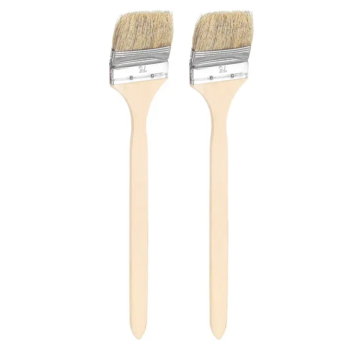 Lot de 2 pinceaux courbés pour peinture murale