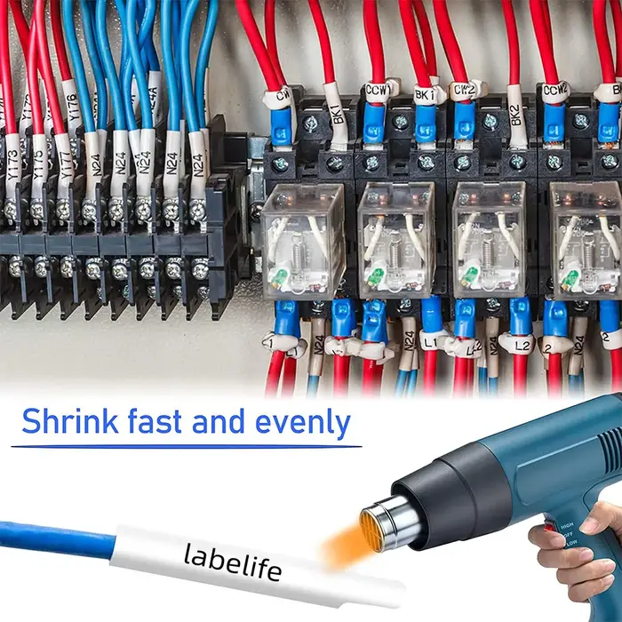 Ruban thermorétractable Compatible Brother HSe-231 HSe-211 HSe-221 HSe-631 pour p-touch PT-E550W E300 E500 P750WVP P900 P950W 7600