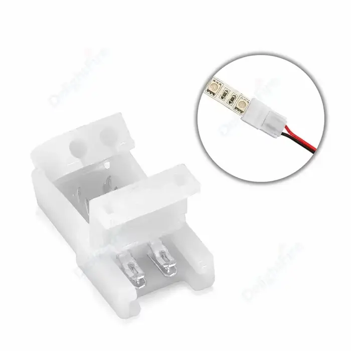 Connecteur de bande LED 2/3/4 broches 8/10mm, connecteur réglable à angle droit pour bandes lumineus