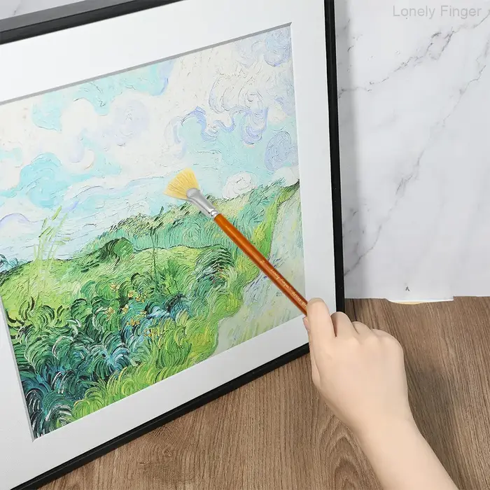 Pinceau en éventail pour peinture