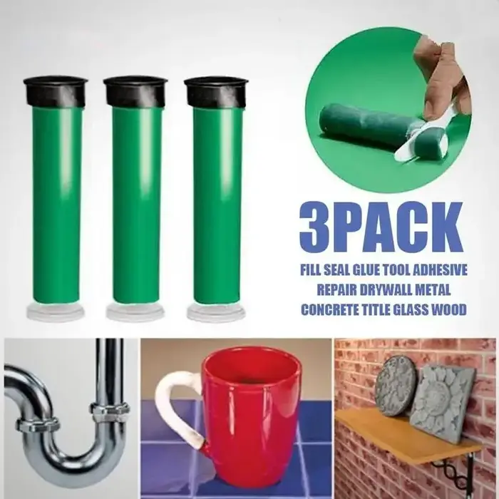 Bâton de mastic époxy dur réparation rapide colle époxy métal ABS verre céramique multi-application 