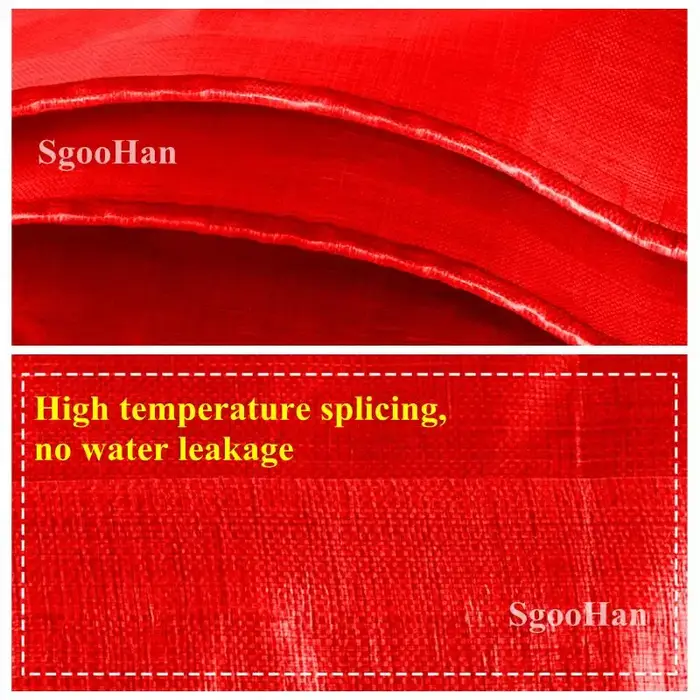 Bâche en PE rouge imperméable