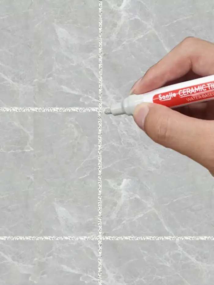 1/5/10/30 pièces Stylo de réparation de couleur pour carrelage céramique, murs et sols de salle de b