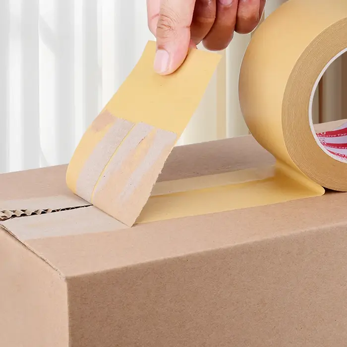 Ruban en papier kraft de haute qualité – Autocollant, 50 m, liaison forte, ruban d'emballage biodégr