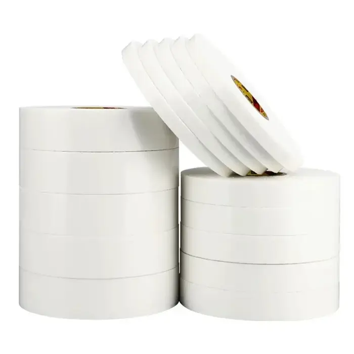 Rubans adhésifs en mousse Double face en éponge blanche, pour montage du tampon de fixation, collant de 10mm à 30mm de largeur, ruban adhésif Super résistant à deux côtés