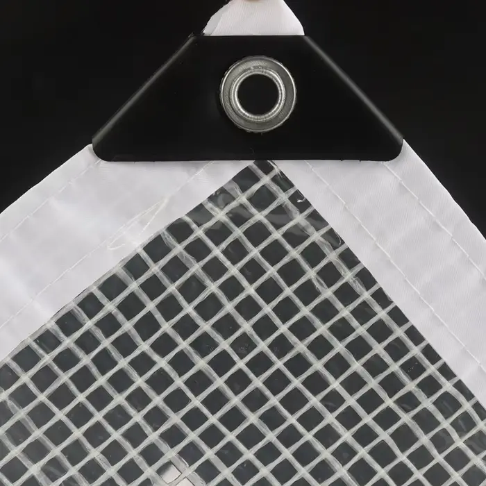 Couverture de bâche PE renforcée de 0.33mm Film imperméable pour terrasse balcon plantes abri Camp tente voiles d'ombrage visibles