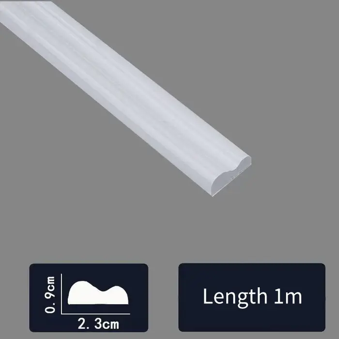 1 rouleau de bande décorative élégante en PVC auto-adhésive – Flexible et pliable, adaptée aux murs,