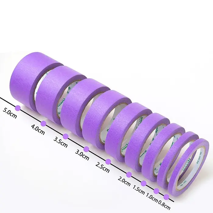 3 rouleaux 20M ruban de masquage violet 25/15/12mm