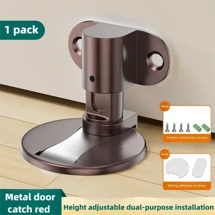 Butée de porte en acier inoxydable sans perforation