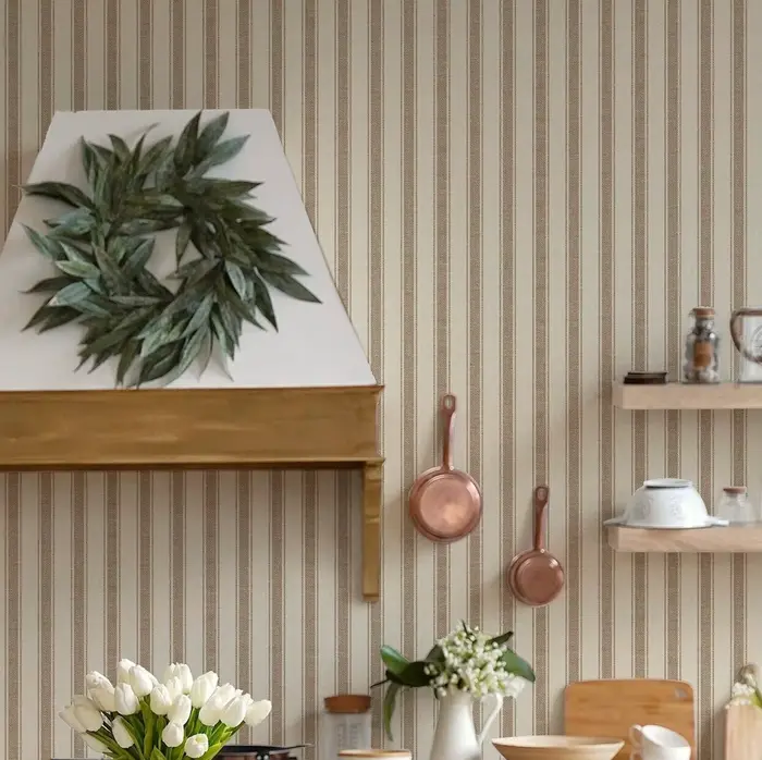 Papier peint rayé à décoller et à coller, papiers peints géométriques pour la décoration de la maiso