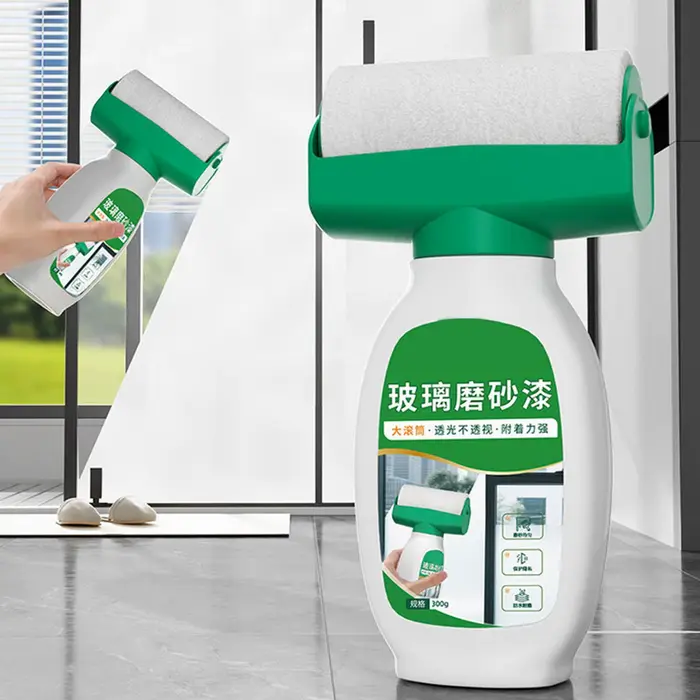 Peinture pour verre dépoli à appliquer au rouleau pour fenêtres
