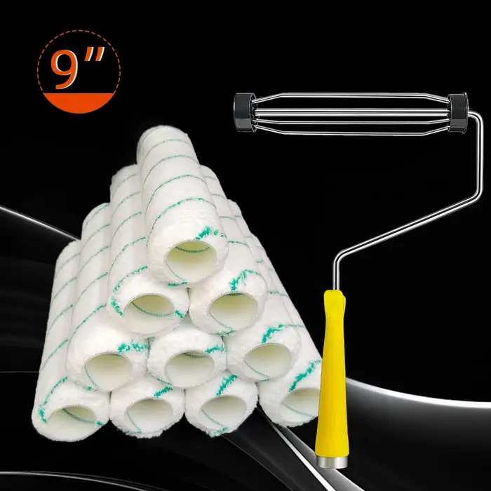10 rouleaux de peinture en microfibre tissée de 9 pouces x 1