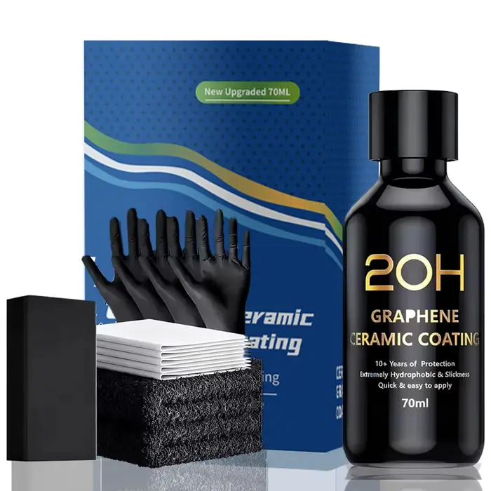 Revêtement céramique au graphène 20H/12H avec technologie auto-réparatrice et anti-UV pour professionnels du detailing