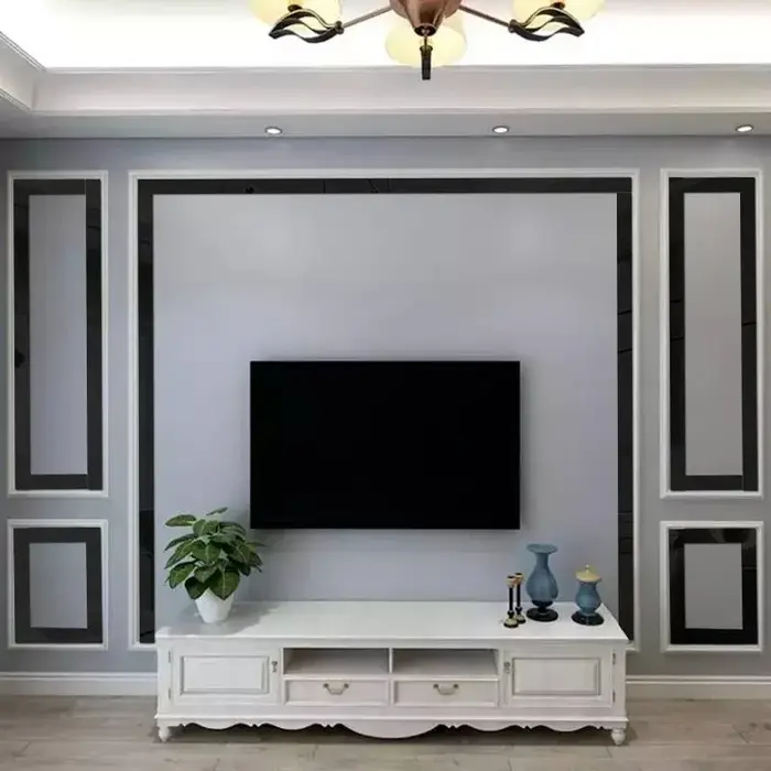 Bande décorative en acrylique pour miroir