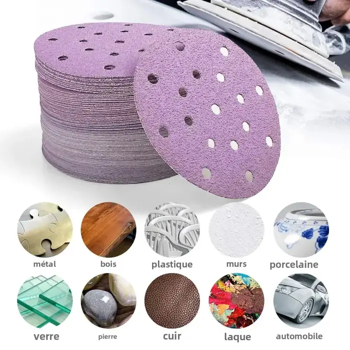 50 pièces 6 pouces disques de ponçage humide/sec crochet et boucle 320-10000 grain assortiment papier de verre 150mm