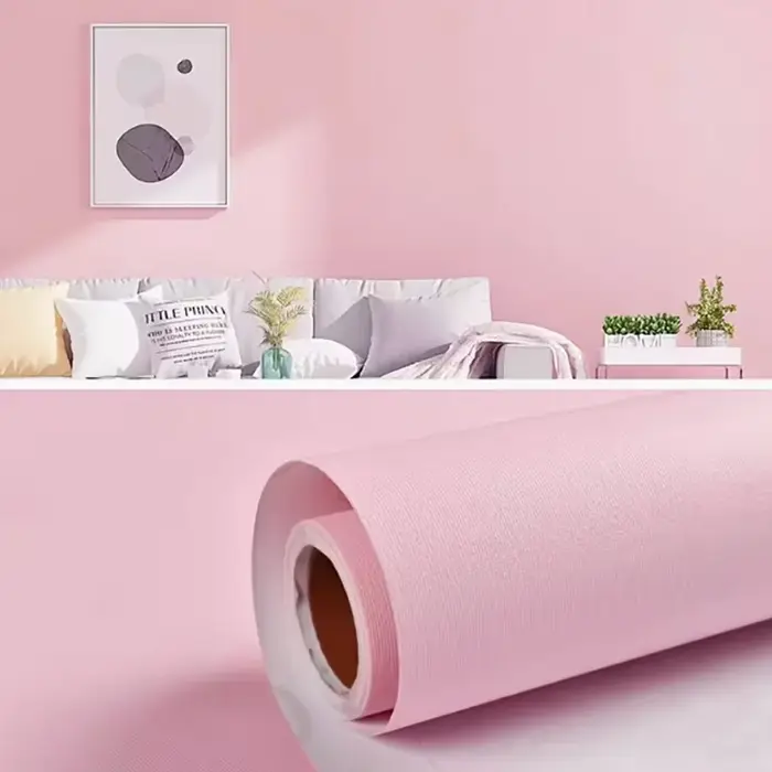 1 rouleau de papier peint macaron auto-adhésif imperméable et résistant aux taches de 40 cm pour la décoration de la chambre à coucher et du salon