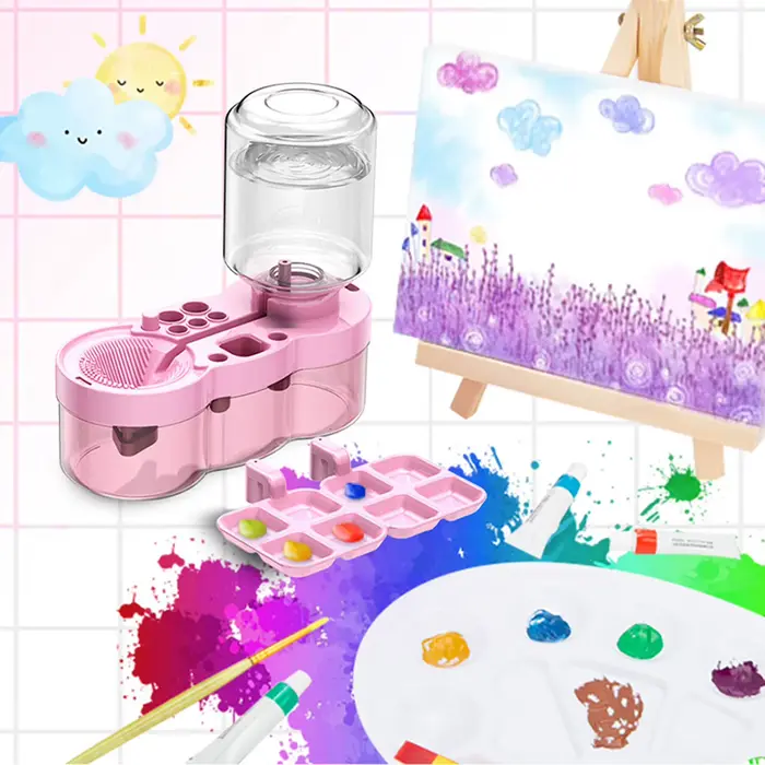 Outils de nettoyage de pinceaux à peinture 4 en 1