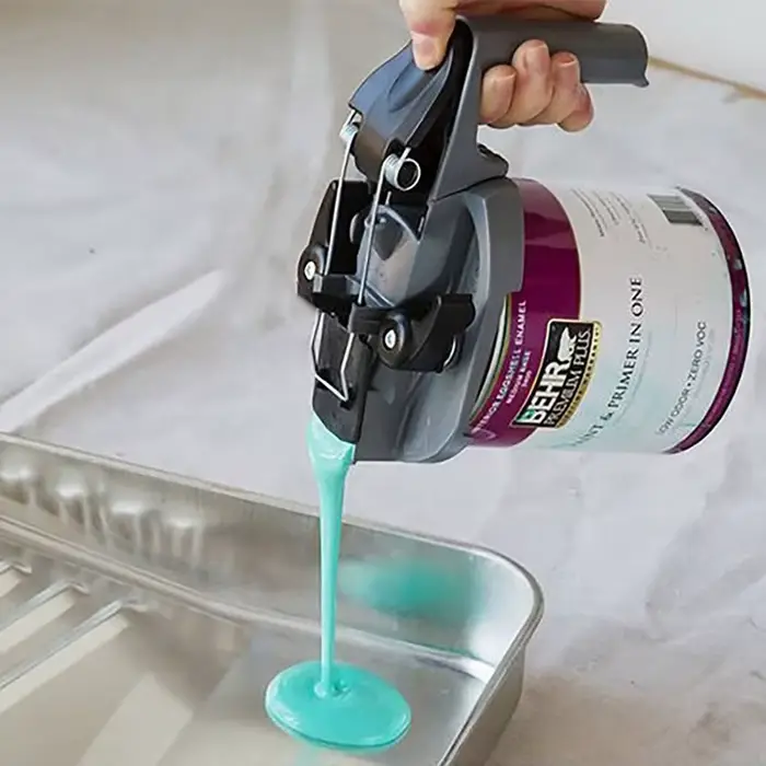 Mélange Mate couvercle de boîte de peinture poignée sans gâchis outil de couleur
