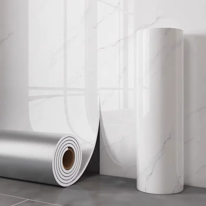 Autocollant mural 3D effet marbre épais