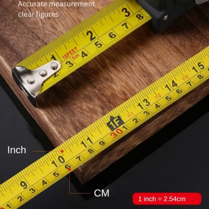 Metre Ruban à mesurer rétractable en acier résistant à l'usure