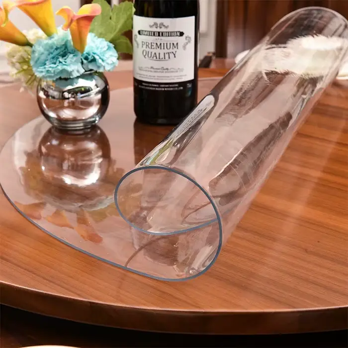 Nappe de Table ronde transparente de 1.0mm