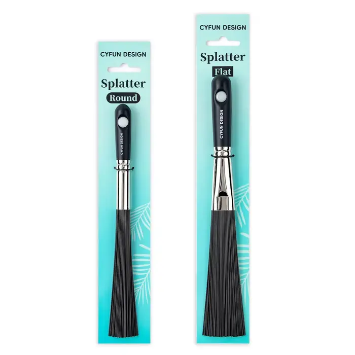Brosse à éclaboussures plate/ronde pour ajouter des taches