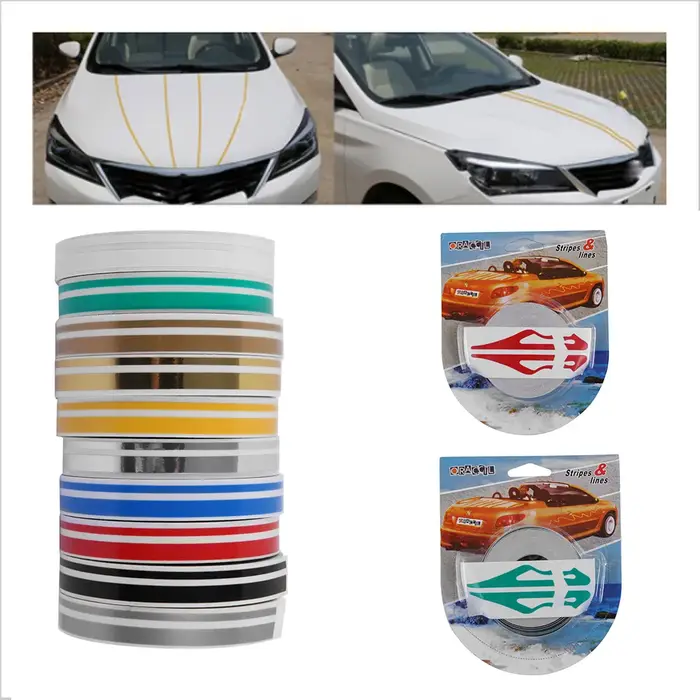 1 rouleau multicolore rayure broche