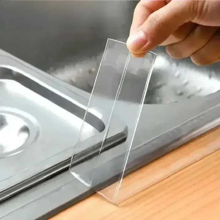 Ruban adhésif transparent imperméable pour cuisine et salle de bain