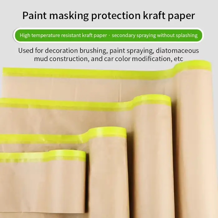 1 rouleau de papier de masquage pré-câblé pour traitement mural