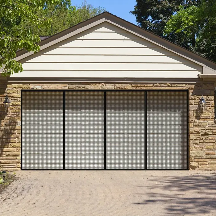 Rideau de porte de Garage magnétique de grande taille, moustiquaire de taille personnalisée, écran a