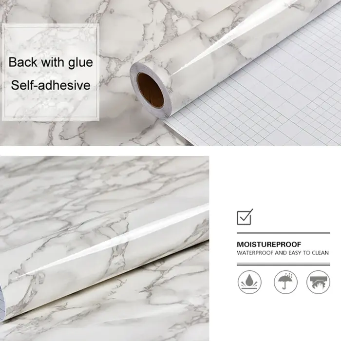 Papier peint auto-adhésif étanche pour poêle à film huileux de cuisine