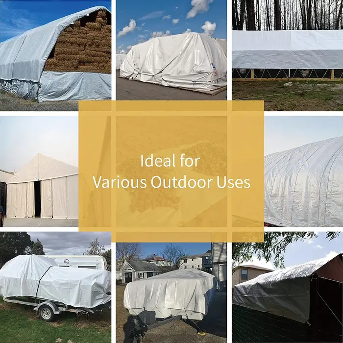 Grande bâche blanche personnalisée 3x5 6 8m * 8 10 12 3 4x4 6m, abri solaire, bâche imperméable, jardin, Patio, couverture de pluie, auvent d'ombrage, arrière-cour
