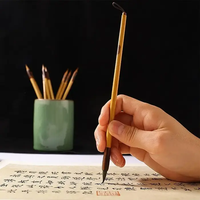 Pinceau de calligraphie chinoise pour aquarelle à l'huile