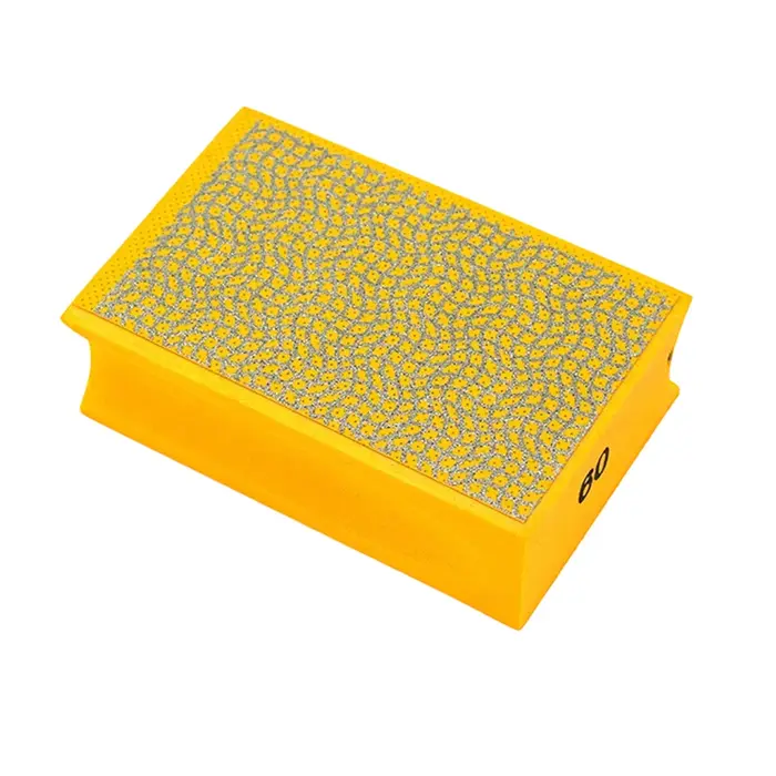 1 pièce 60/100/200/400 # Bloc de ponçage par galvanoplastie, tampons de polissage portatifs pour l