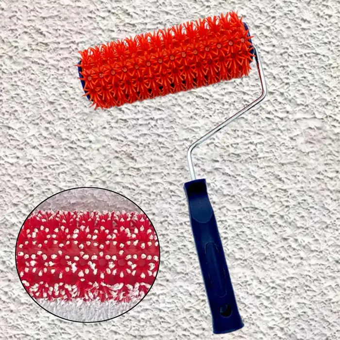 Rouleau à peinture à roulement fluide avec accessoire de poignée, brosse à peinture, outil de peintu