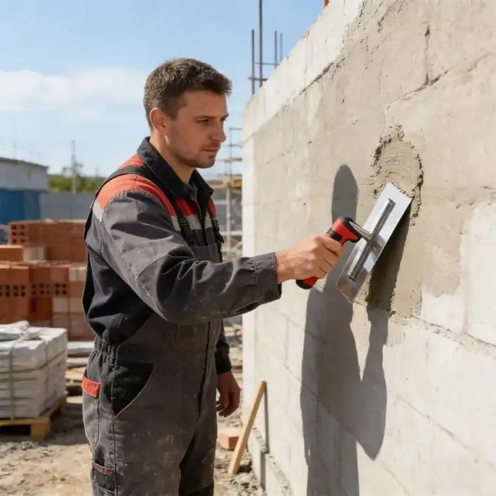 Truelle à plâtre P9FB, pour murs épaissis, pour travailleurs portables, revêtement