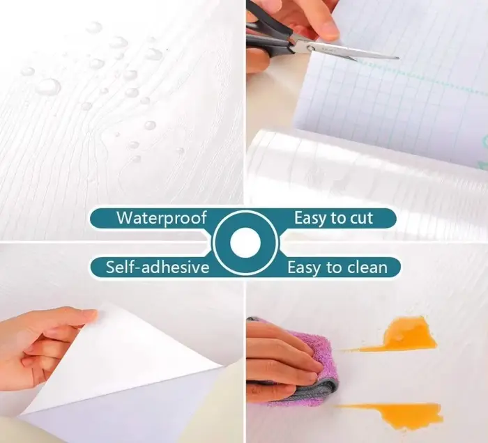 Papiers peints autocollants en vinyle imperméables à l'eau