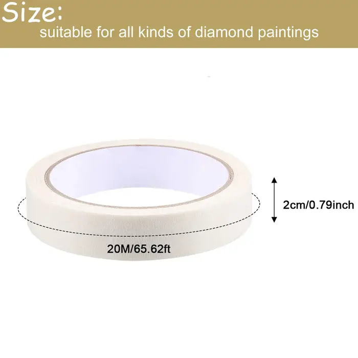 1/3/6 rouleau 20m bricolage diamant peinture Anti-salissure bande auto-adhésive bord autocollants
