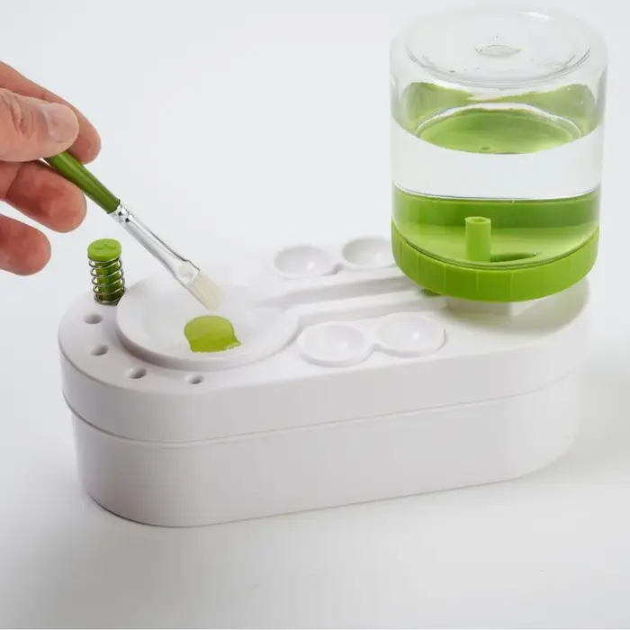 Nettoyeur de pinceaux professionnel pour aquarelle avec égouttoir