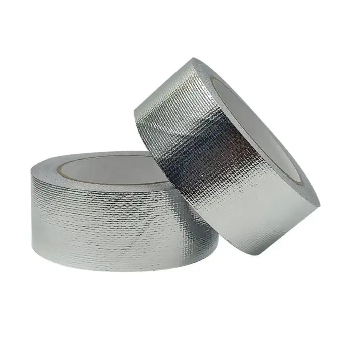Nouveau 10M fibre de verre feuille d'aluminium ruban haute température argent