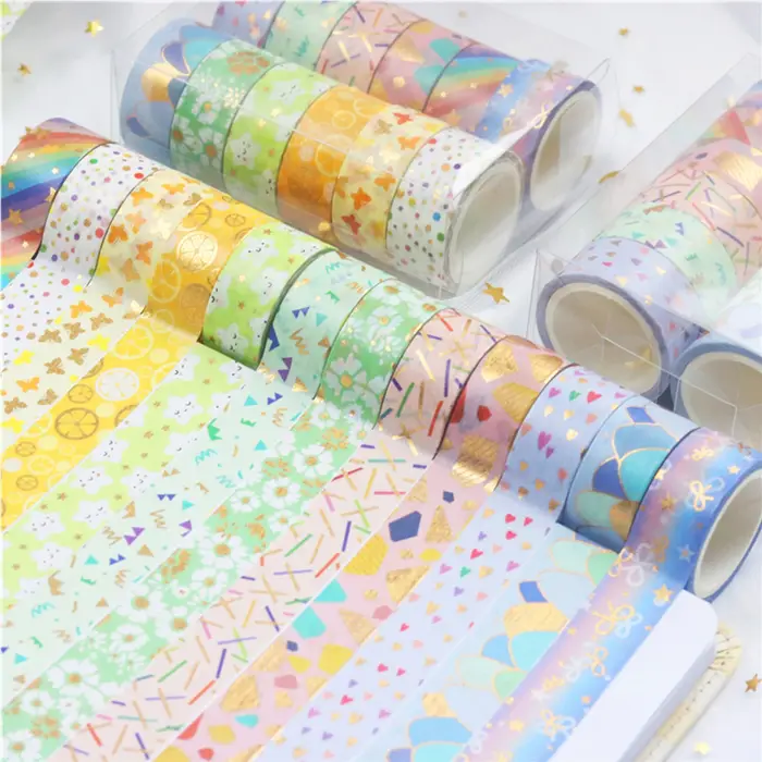 Ensemble de 12 rouleaux de ruban Washi