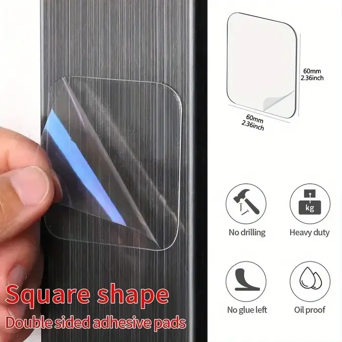 Ruban adhésif double face transparent carré – Adhésif fort