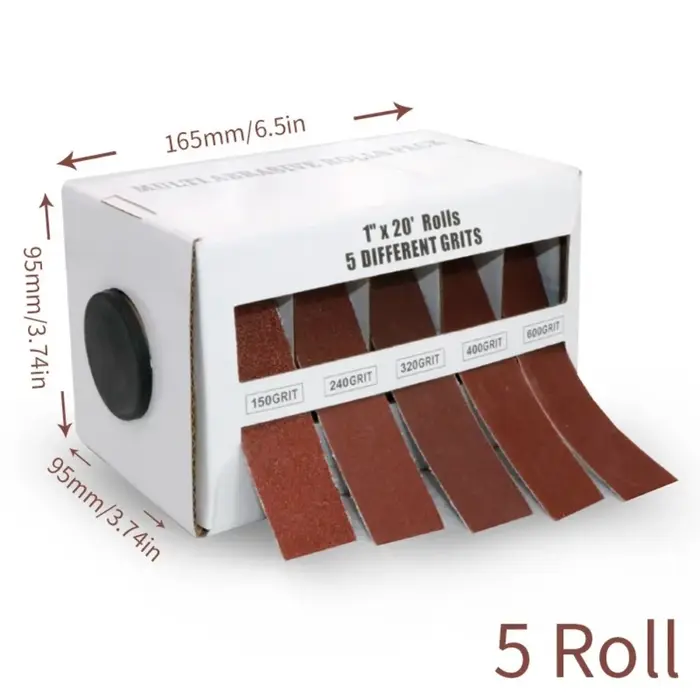 4/5/6 rouleaux de toile abrasive diamantée de grain 80/150/240/320/400/600