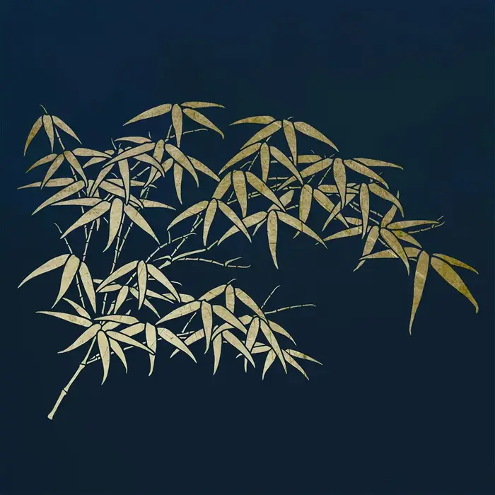 Pochoir en bambou motif feuilles 11,7*8,3 pouces pour la peinture au pinceau, gabarits de dessin pour l'artisanat, l'art mural, les meubles et les toiles