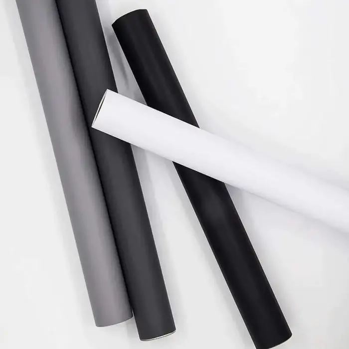 1 rouleau mat PVC imperméable à l'eau bricolage auto-adhésif vinyle papier peint armoires de cuisine bureau Contact
