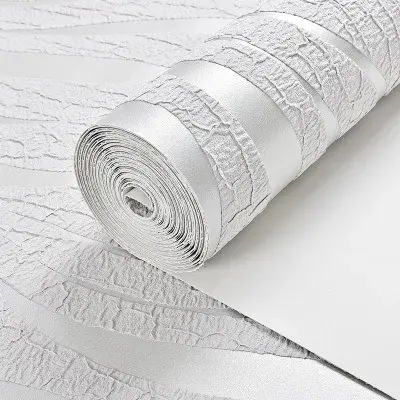 Papier peint intissé à rayures ondulées